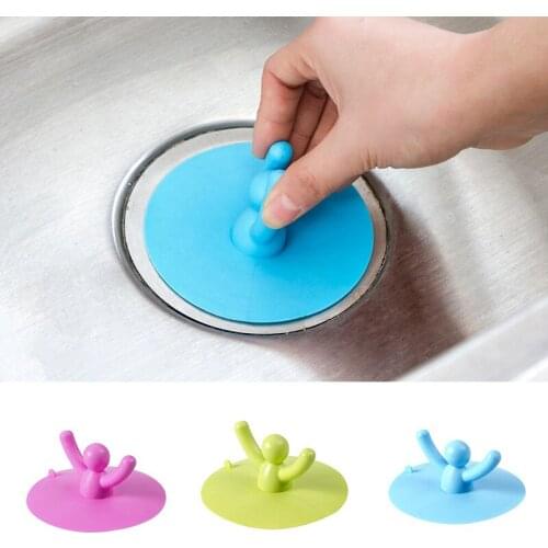 Silicone Mesh Kitchen Drains Sink Strainers Filter Sewer Hair Colanders Bathroom Clean Tool Floor Sieve Drain Filter Mat Gadgets