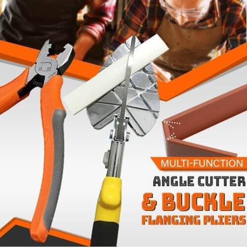 45 /90 Degree Edge Angle Scissors& V-shaped Buckle Folding Pliers/Multi-function Angle Scissors/Wire Slot Cutter Woodworking Too