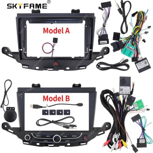 SKYFAME Car Frame Cable CANBUS For BUICK VERANO GS OPEL ASTRA 2015-2017 Big Screen Dash Panel Frame Fascia