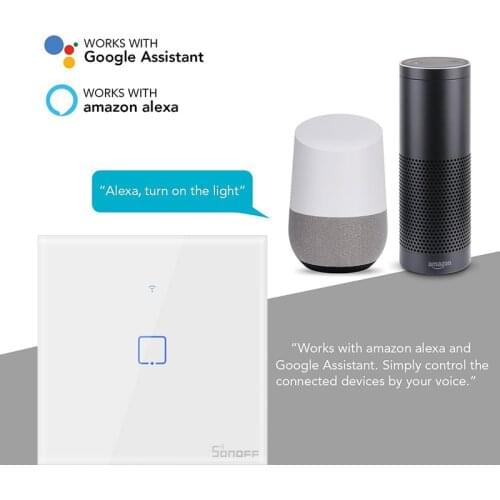 SONOFF T0 T1 T2 T3 EU US UK Wireless Wifi Smart DIY Wall Switch Remote Control Automation Compatible With Alexa Google Home