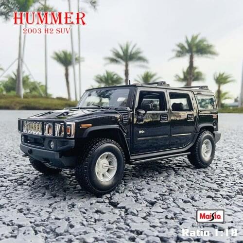 Maisto 1:18 Hummer H2 static simulation die-casting alloy model car toy collection gift off-road SUV alloy car model