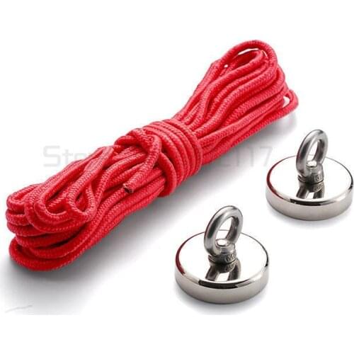 400KG Super Strong Magnet Pot Fishing Magnets Salvage Fishing Hook Magnets Strongest Permanent Powerful Magnetic With 10M Rope