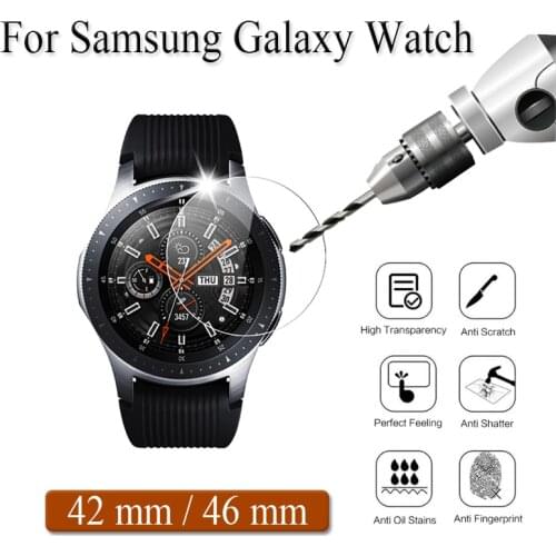 Tempered glass for Samsung Galaxy Watch 42mm 46mm 42 46 mm screen protector protective film explosion proof anti-water 9H 2.5D