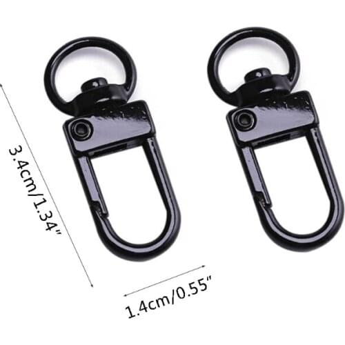 10pcs Bag Accessories Handbags Clasps Handle Metal Swivel Dog Chain Collar Snap