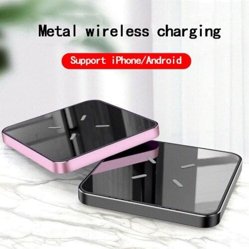 10W Magnetic Wireless Charger For iPhone 12 Pro Metal Qi Fast Charger For iPhone X Charger For Airpods Xiaomi Huawei Car Charger