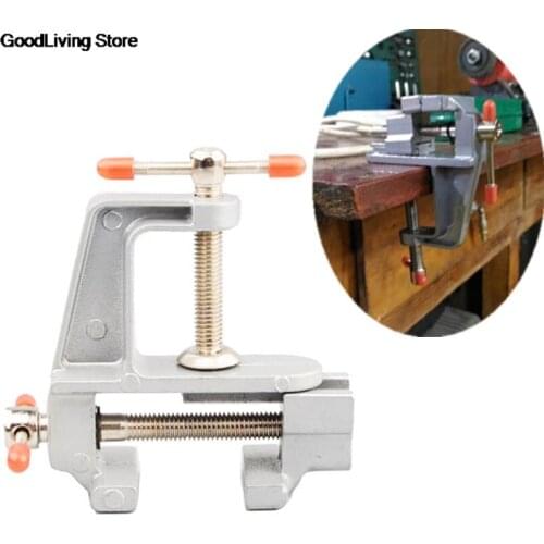 3.5" Aluminum Miniature Small Jewelers Hobby Clamp On Table Bench Vise Mini Tool Vice
