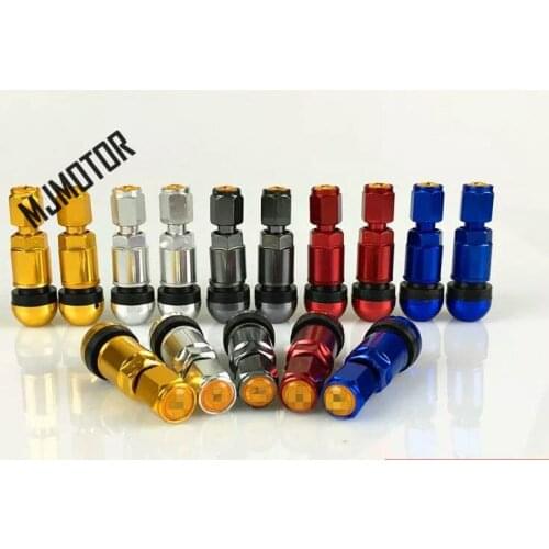 4pcs/pack) Color Straight Air Valve Stem Tube For SAIC Honda Toyota VW Ford AUDI BMW BENZ Tubeless Tyre Autocar Part
