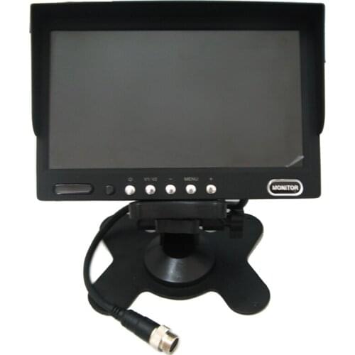 24V truck wireless night vision camera wireless 7 inch monitor four ultrasonic parking sensor system