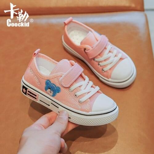 Children Canvas Shoes 2021 New Girls' White Shoes Boys' Flats Soft-soled Casual Shoes Flats Cute Kids Shoes Student Fashion Hot