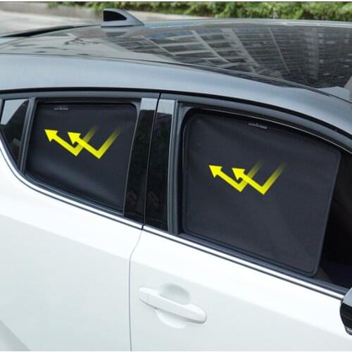 For Toyota C-HR CHR 2018 Car Window Sunshade Sunproof Gauze Curtain Visor Shield Solar Mesh Cover Accessories