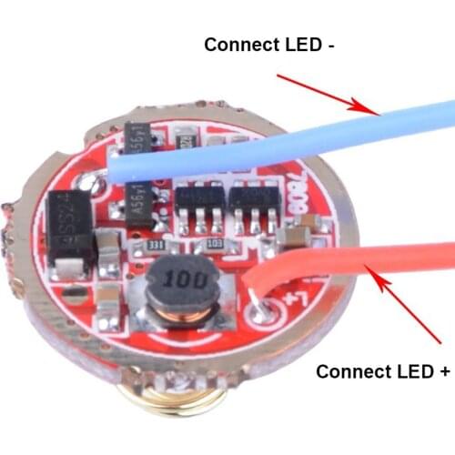20mm 3-15V Single mode 5 mode Driver circuit Board DIY Parts for Q5 T6 U2 L2 XPL 18650 26650 LED Flashlight Lantern Lamp Light