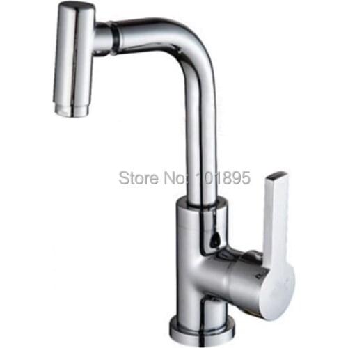 Chrome Plated Brass Material Kitchen Sink Faucet