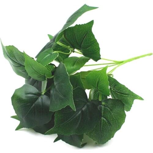 Artificial plant plastic flower green grass Home Decor fake plant for wedding party garden fake leave plant artificial flower