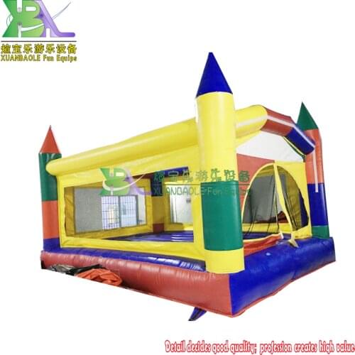 Small Inflatable Bouncer Commercial square childrens entertainment inflatable trampoline