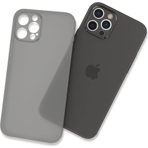 Matte Clear Case for IPhone 12 11 Pro Max Back PC Shockproof Full Lens Protection Cover for IPhone 12mini Transparent Case Capa