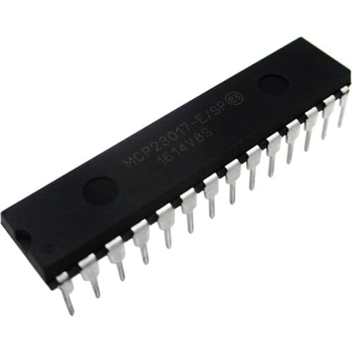 MCP23017-E/SP MCP23017 DIP28 16-Bit I/O Expander with I2C Interface IC NEW