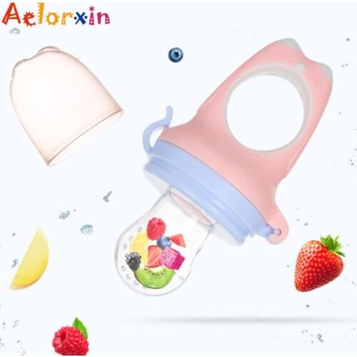 Cute Animal Owl Design Silicone Baby Pacifier Infant Nipple Soother Toddler Kids Pacifier Feeder For Fruits Food Nibler Dummy