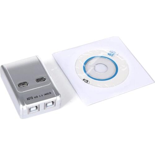 MT-VIKI USB2.0 Auto Selector Switch Printer 2 Port Flash Driver Mouse Sharing Switcher Hotkey Software Control MT-SW221-CH
