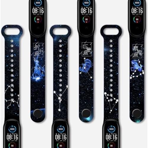 Cartoon Strap For Xiaomi Mi Band 5 4 3 Replaceable Bracelet Soft Silicone Fashion Wristband for Xiaomi Mi band 5 band 4 Strap