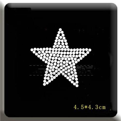 2pc/lot Star sticker rhinestones motif design hot fix iron on rhinestone motifs hot fix rhinestone transfer motifs patches