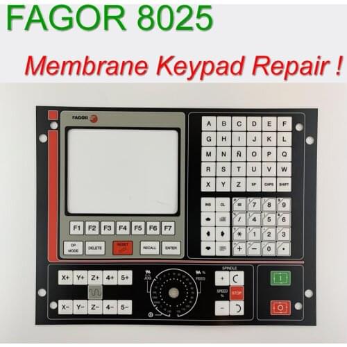 New Keypad Membrane operation panel for FAGOR 8025 For operation panel Repair,Have in stock