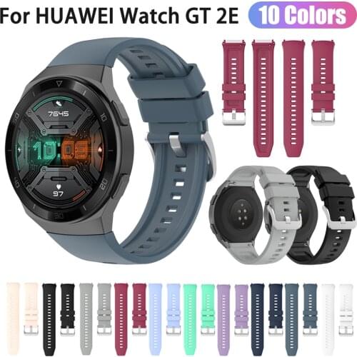 Sport Soft Silicone Watch Strap For Huawei watch GT 2e Smart Watch Band Replacement HUAWEI GT2E WristBand 22mm Bracelet Belt