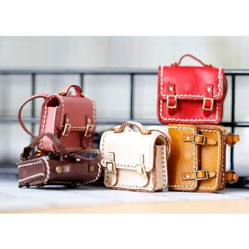 OB11 doll school bag suitable for ob11 molly BODY9 Retro handmade backpack school bag doll accessories