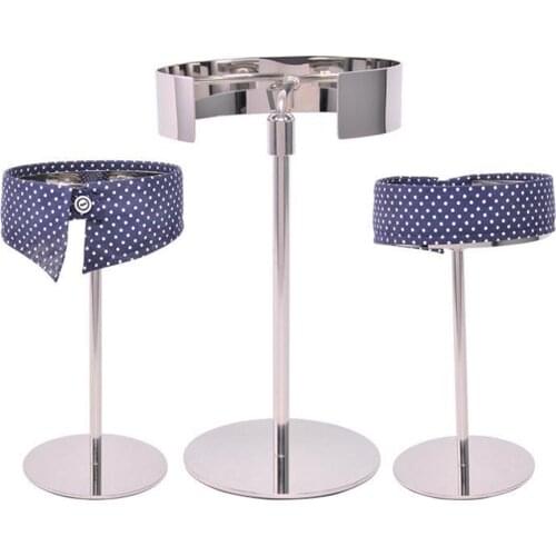Stainless Steel Collar Rack Collar Display Stand Bracket Man Garment Store Clothing Display Props Collar Display Stand Vintage