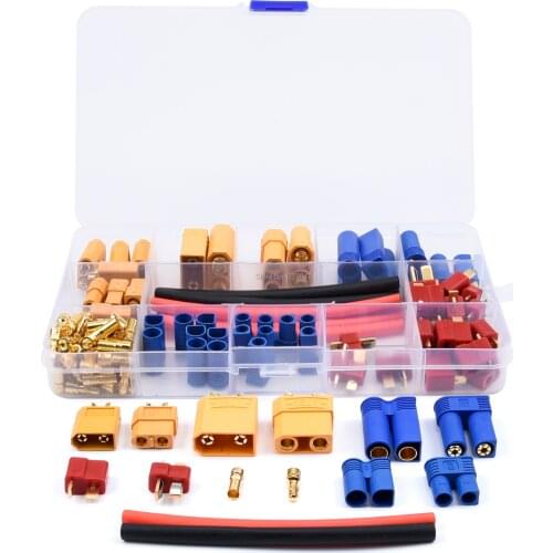 T Plug / EC3 / EC5 / XT60 / XT90 Male / Female Heat Shrink Tubes for RC FPV Drone Car Lipo Battery