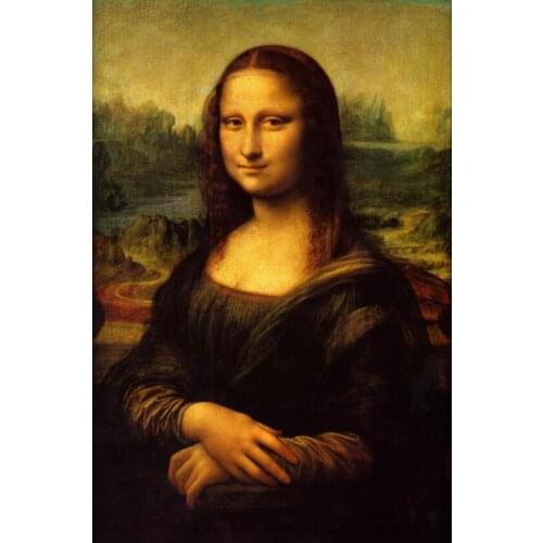High quality Oil painting Canvas Reproductions Mona Lisa (1504) by Leonardo Da Vinci Painting hand painted