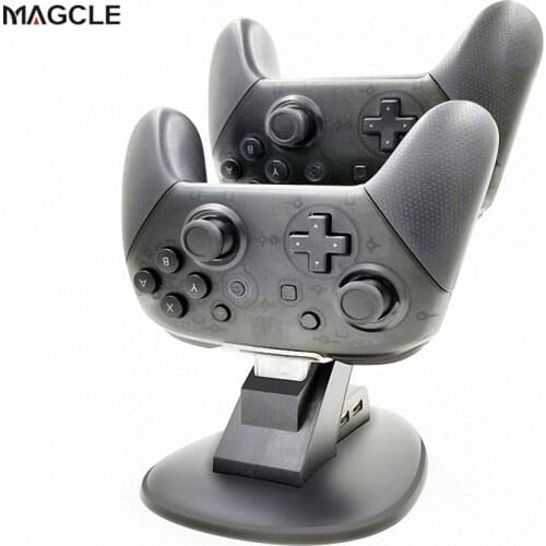 Magcle Dock Charger for Nintend Switch Pro gamepad Dual Controller Charger Charging Dock Stand Station For Switch Pro Controller