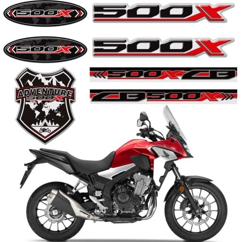 Handguard Emblem Helmet Tank Pad Motorcycle Stickers For Honda CB500X CB 500X Protector Adventure Trunk Luggage Aluminum Cases