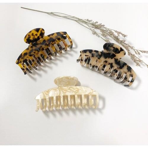 Acetate Hair Claw Women Ladies Hairclips Amber Fashion Hair Banana French Barrette for Girls Hair Accessories pince cheveux