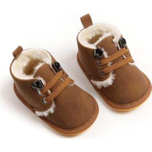 Newborn Baby Girls Boys Winter Keep Warm Shoes Sneakers Kids Crib Infant Toddler Kids Non-slip Footwear Boots Prewalkers