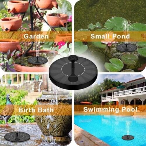 (1w)solar Pump, Floating Solar Powered Water Pump For Bird Bath,garden Lampe Solaire Exterieur
