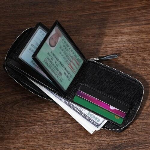1pcs Multifunctional Leather Card Holder Fashion Unisex Business Id Credit Card Wallet Holder Name Cards Case Pocket Organizer