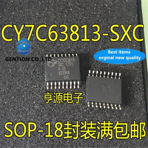 10Pcs CY7C63813 CY7C63813-SXC SOP-18 USB Interface chip peripheral control IC components in stock 100% new and original