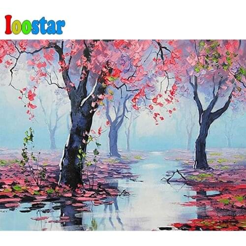 100% Full square/Round DIY 5D Diamond Painting Seasons Tree Cross Stitch Diamond Embroidery Patterns rhinestones Diamond Mosaic