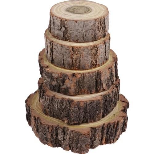 10x Wood Miniature Figure Display Stand Base Platform for Wargames Role Playing Table Games