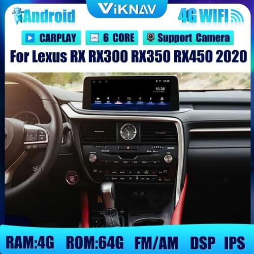 12.3 inch Android Player GPS Navigator For Lexus RX RX300 RX350 RX450 2020 car accessories support DVD Multimedia Player