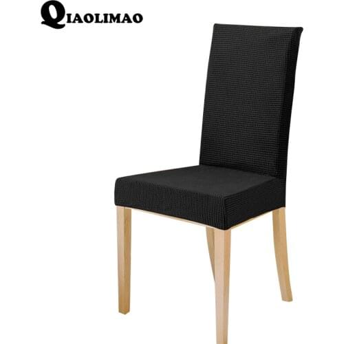 2018 Polar Fleece Chair Cover Stretch seat Chair Covers Washable Dining Protector Slipcover for Hotel Banquet Dining Home Decor