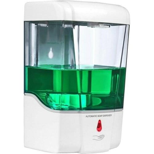 700ml Capacity Automatic Soap Dispenser Touchless Sensor Hand Sanitizer Detergent Dispenser Wall Mounted For Bathroom Office L*5