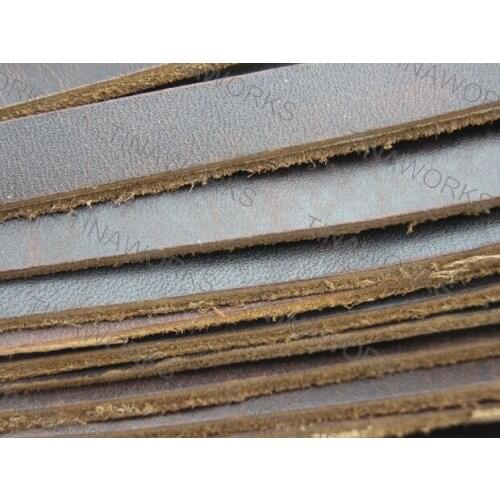 FREE SHIPPING 5 Meters 10.0x2.0mm Dark Brown Flat Licorice Real Leather Cord