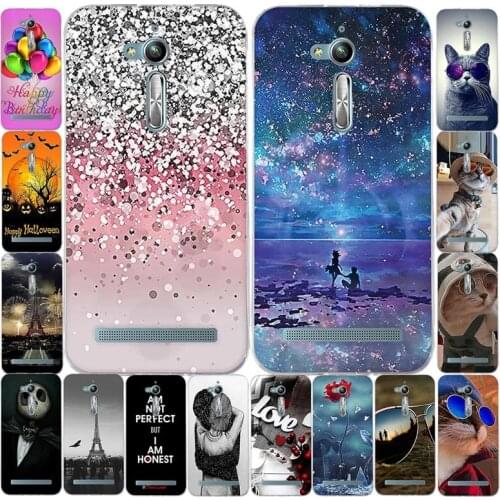 For Asus Zenfone Go ZB500KL Cases Soft Touch TPU Silicon Phone Back Cover For Asus ZB500KL Phone Back Case Etui Funda Coque Capa