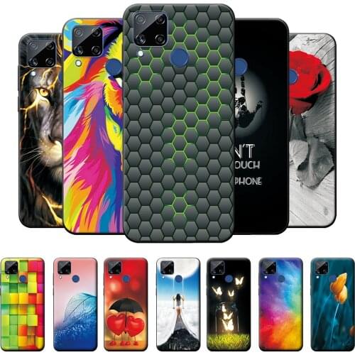 For Realme C15 Case Cool Back Cover For Realme C15 c15 6.5" TPU Protective Case For OPPO Realme C15 Soft Silicone Phone Fundas
