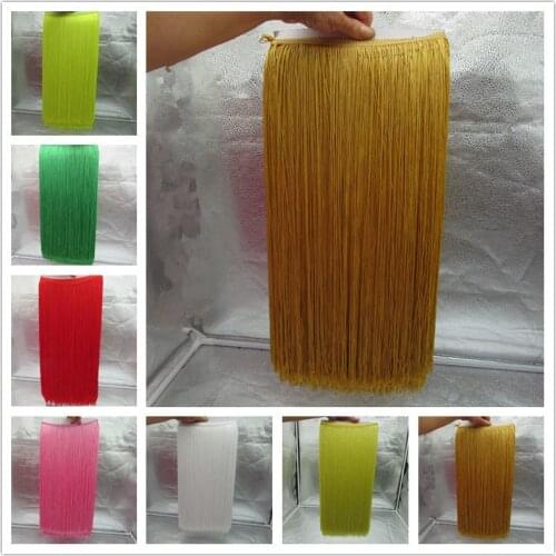 10 Meters 50CM Long Lace Fringe Trim Polyester Tassel Fringe Trimming For Diy Latin Dress Stage Clothes Accessories Lace Ribbon