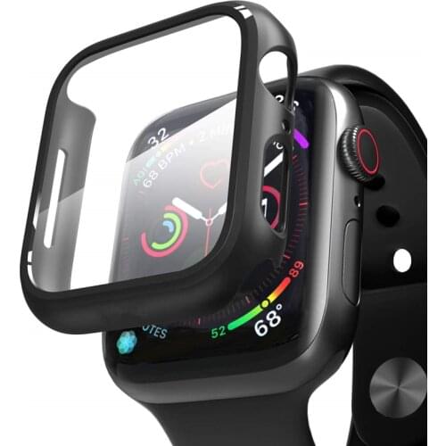 For Apple Watch Series 5 44mm Case with Screen Protector Slim Guard Thin Bumper Full Coverage Hard Cover for iwatch 5 4 40mm