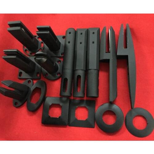 Stainless Steel Duplex 2205 Pool Fence Stair Railing Black Finish Glass Spigot Have In Stock