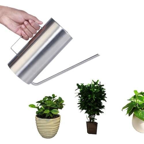 HobbyLane 1.5L Stainless Steel Watering Flower Kettle Long Mouth Watering Pot Gardening Tools