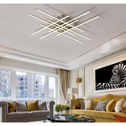 NEO Gleam Chrome Plated Finish Creative RC Modern Led Ceiling Lights For Living Room Bedroom Ideal Dimmable Ceiling Lamp 90-260V